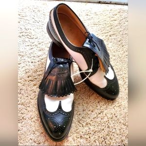 Classic Men's Wingtip Golf Shoes